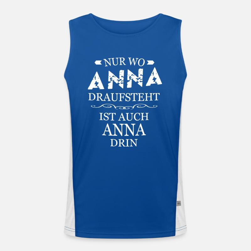 Anna Funktionelles Kontrast-Tank Top für Männer 