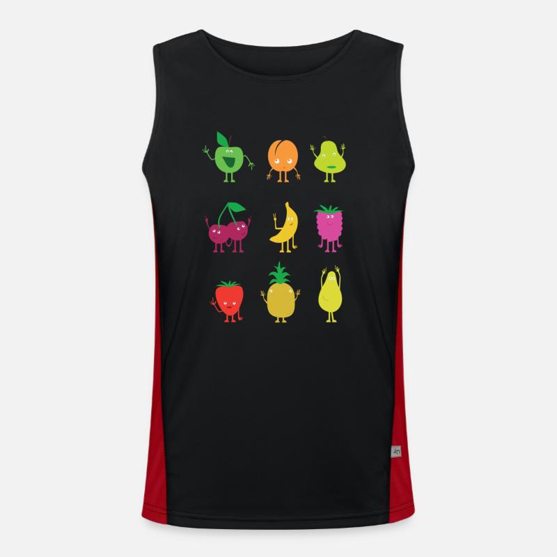 Fruechtchen Men's Functional Contrast Tank Top 