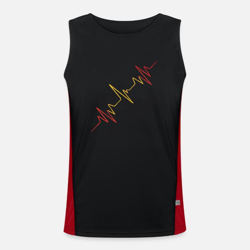 Spanish beats Men's Functional Contrast Tank Top 