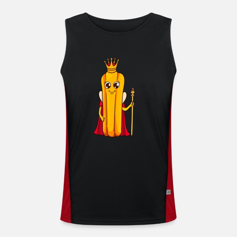 Churro Geschenk Mexico Essen Funktionelles Kontrast-Tank Top für Männer 