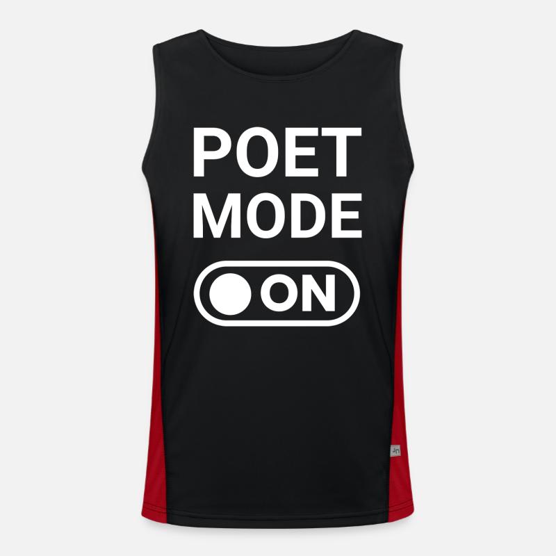 Poet Mode ON Men's Functional Contrast Tank Top 