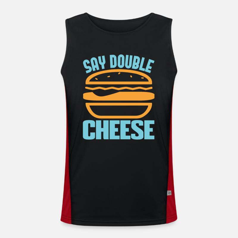 DITES DOUBLE FROMAGE Débardeur respirant contrasté Homme 