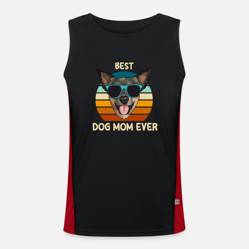 Australian Cattle Dog Funktionelles Kontrast-Tank Top für Männer 