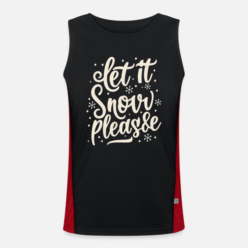 Let it snow Men's Functional Contrast Tank Top 