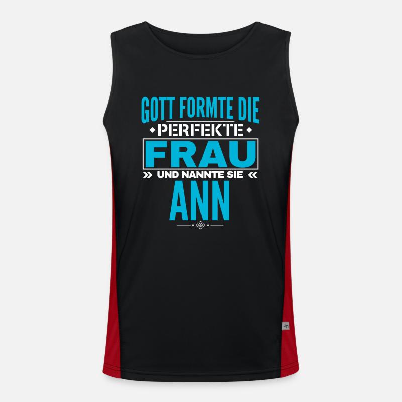Anna Name Design Men's Functional Contrast Tank Top 