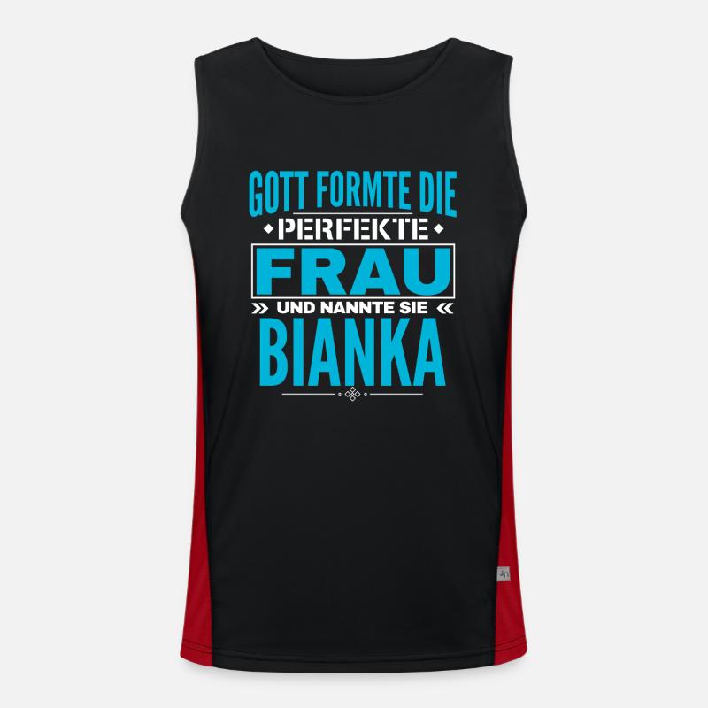 Conception du nom Bianka Débardeur respirant contrasté Homme 