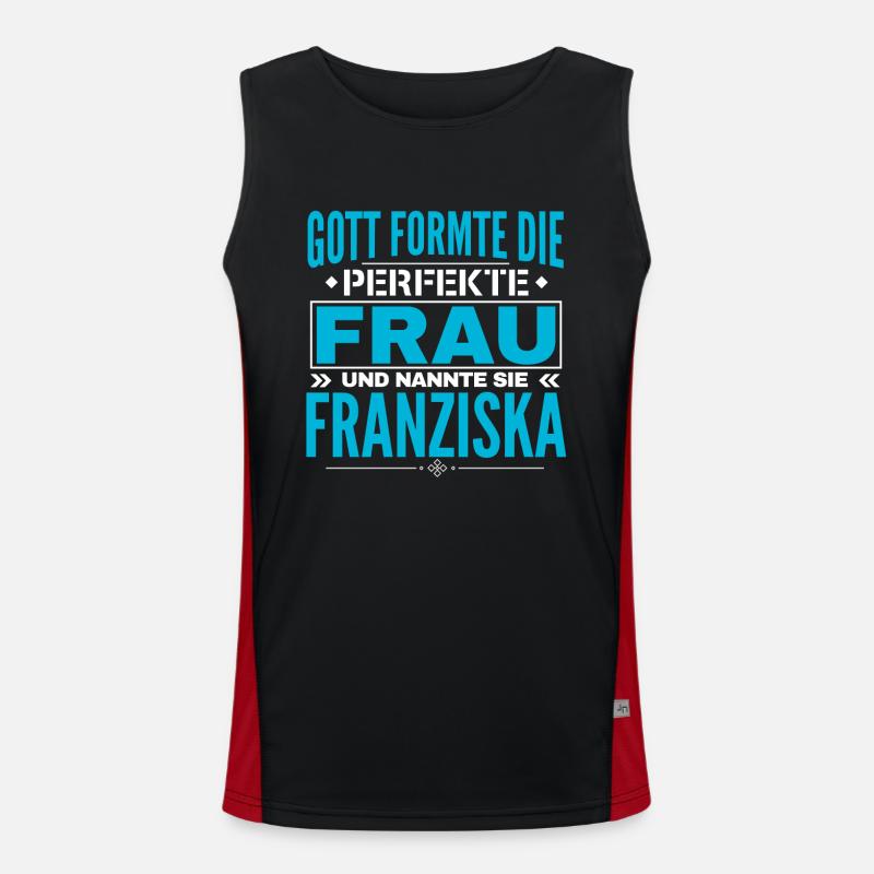 Conception du nom Franziska Débardeur respirant contrasté Homme 