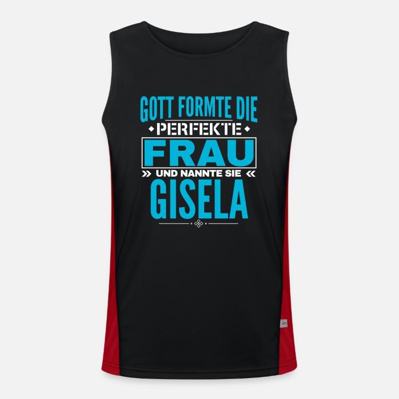 Conception du nom Gisela Débardeur respirant contrasté Homme 