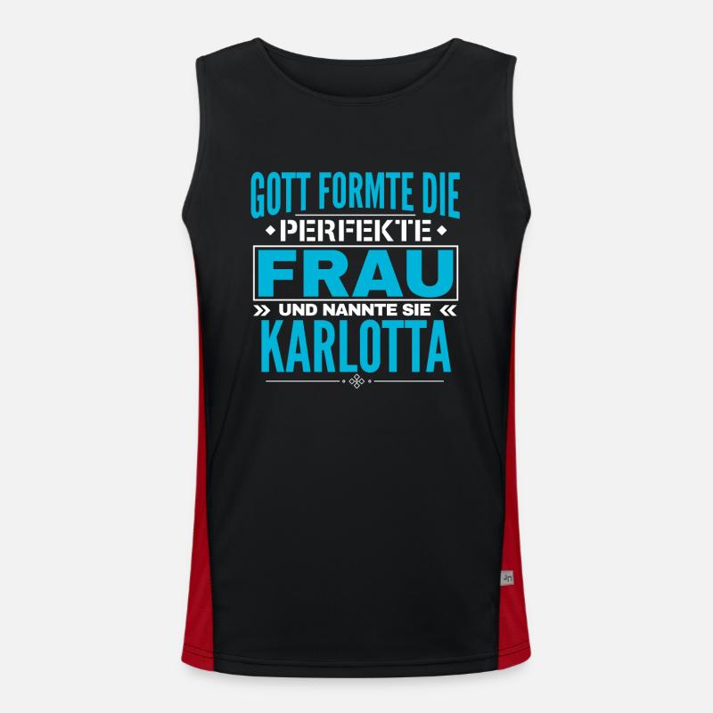 Conception du nom Karlotta Débardeur respirant contrasté Homme 