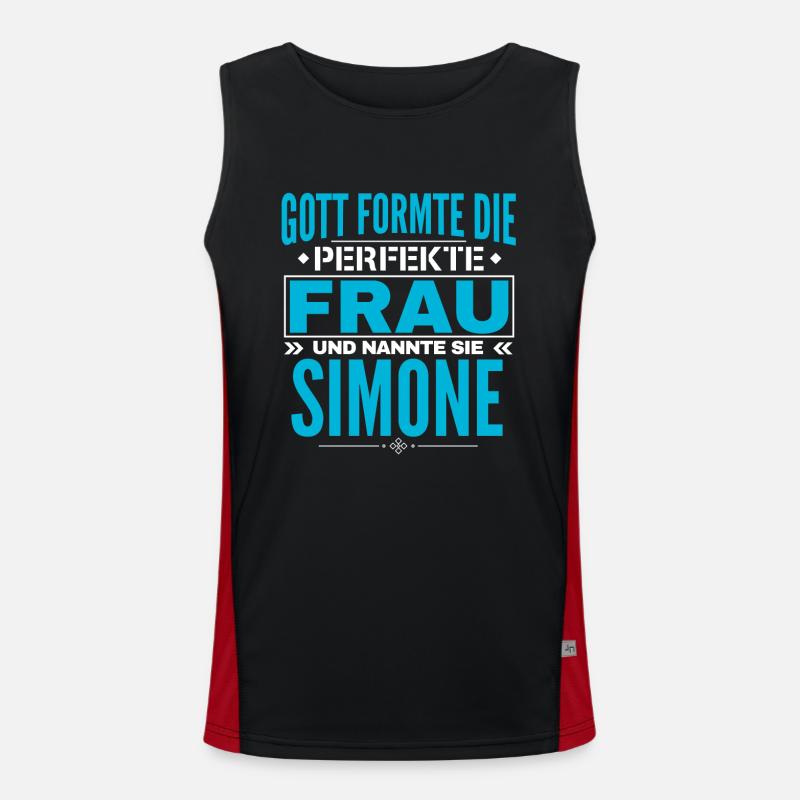 Conception de nom Simone Débardeur respirant contrasté Homme 
