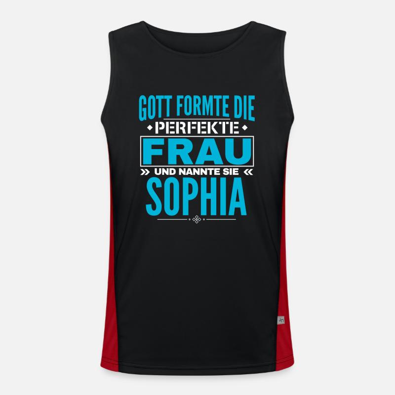 Sophia Name Design Men's Functional Contrast Tank Top 