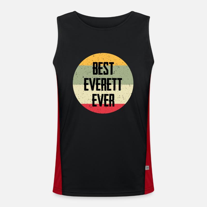Best Everett Ever Men's Functional Contrast Tank Top 