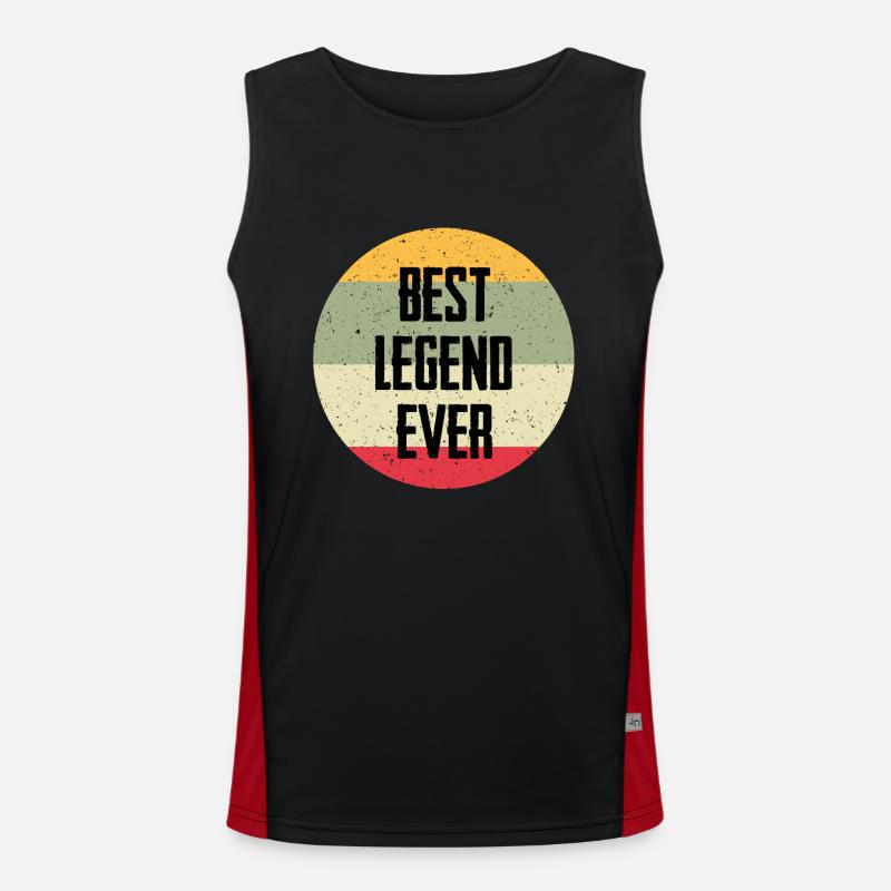 Best Legend Ever Funktionelles Kontrast-Tank Top für Männer 