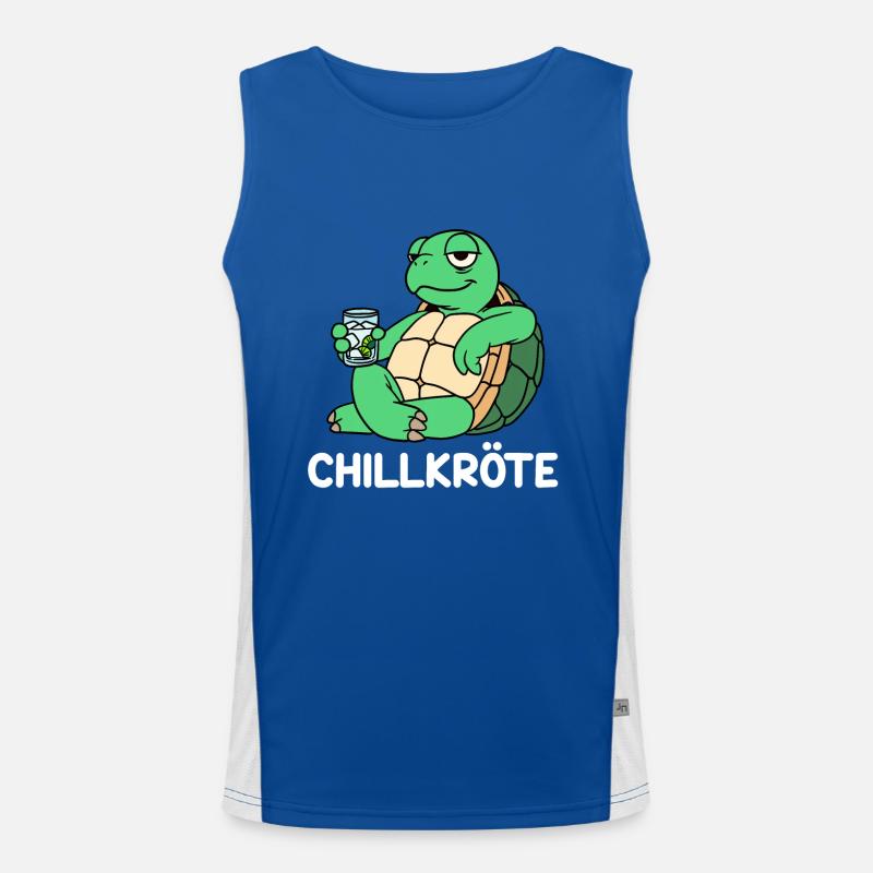 Chill toad Men's Functional Contrast Tank Top 