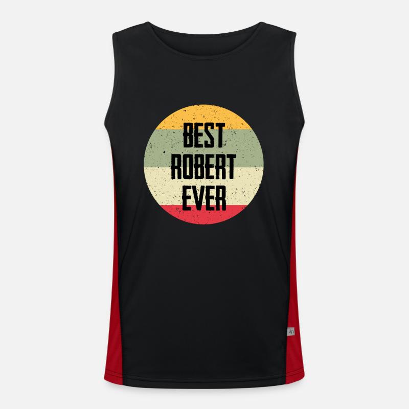 Best Robert Ever Men's Functional Contrast Tank Top 