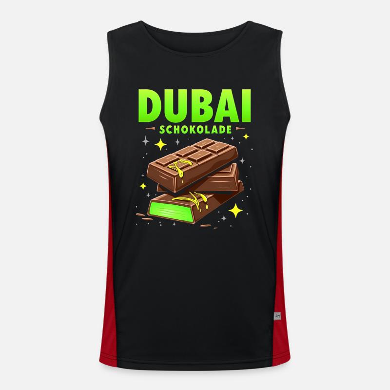 Chocolat de Dubaï - Drôle de dicton Débardeur respirant contrasté Homme 