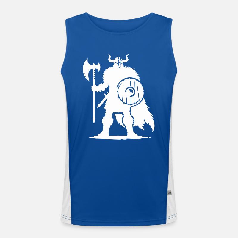 wikinger warrior Funktionelles Kontrast-Tank Top für Männer 