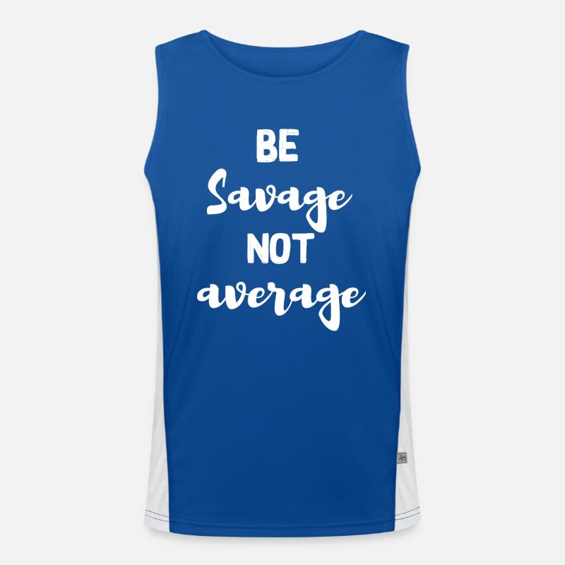 Sei wild, nicht durchschnittlich Funktionelles Kontrast-Tank Top für Männer 