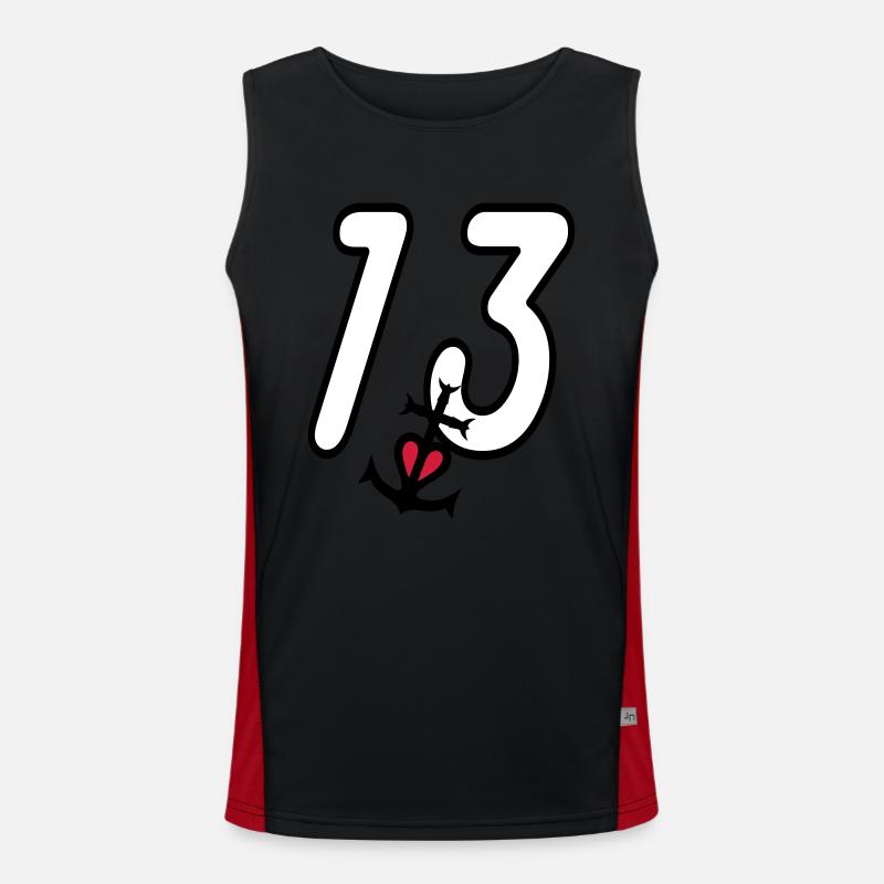 Bouches du rhone 13 camargaise cross Men's Functional Contrast Tank Top 