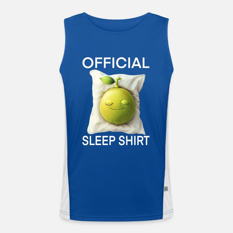 Kalk Funktionelles Kontrast-Tank Top für Männer 