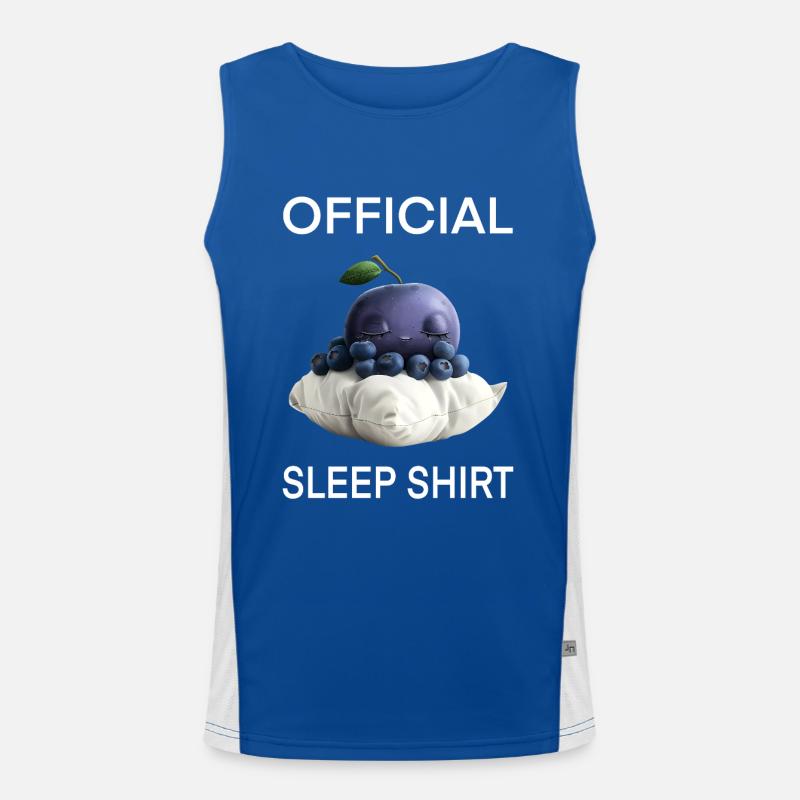 Blaubeere Funktionelles Kontrast-Tank Top für Männer 