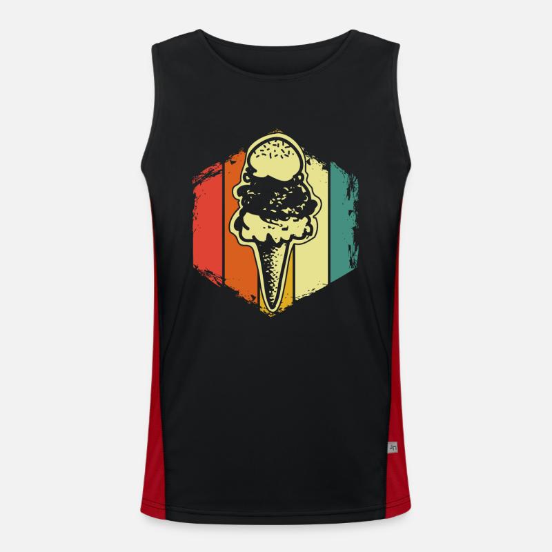 Eis Funktionelles Kontrast-Tank Top für Männer 