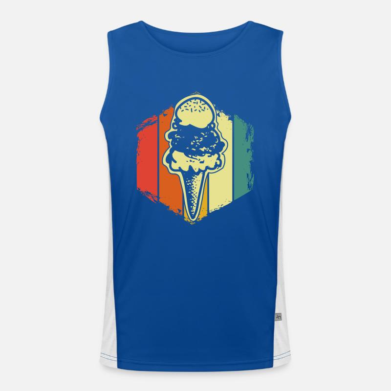 Eis Funktionelles Kontrast-Tank Top für Männer 