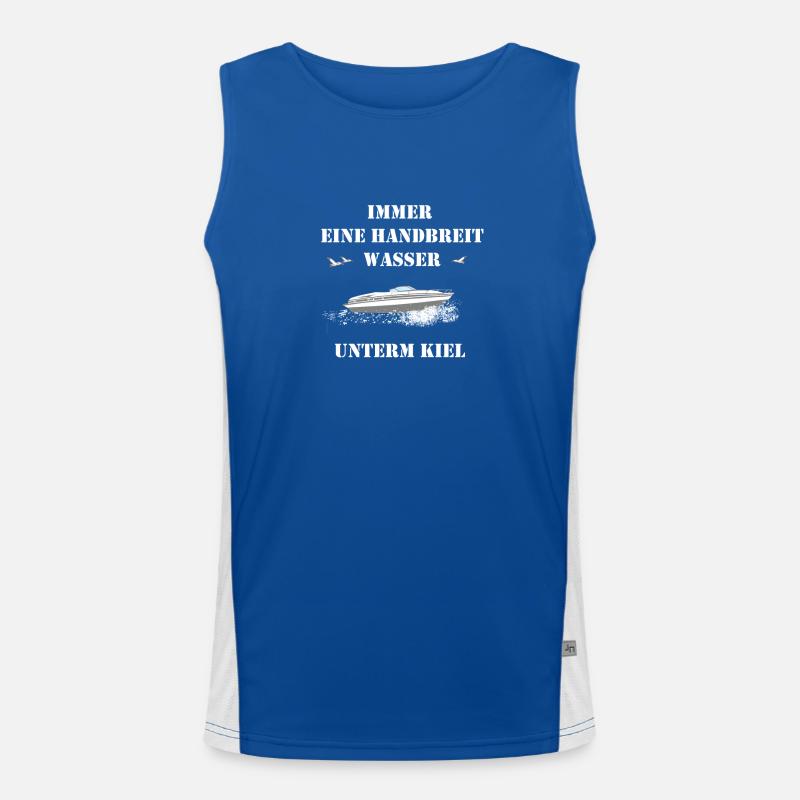 Motorboot Funktionelles Kontrast-Tank Top für Männer 