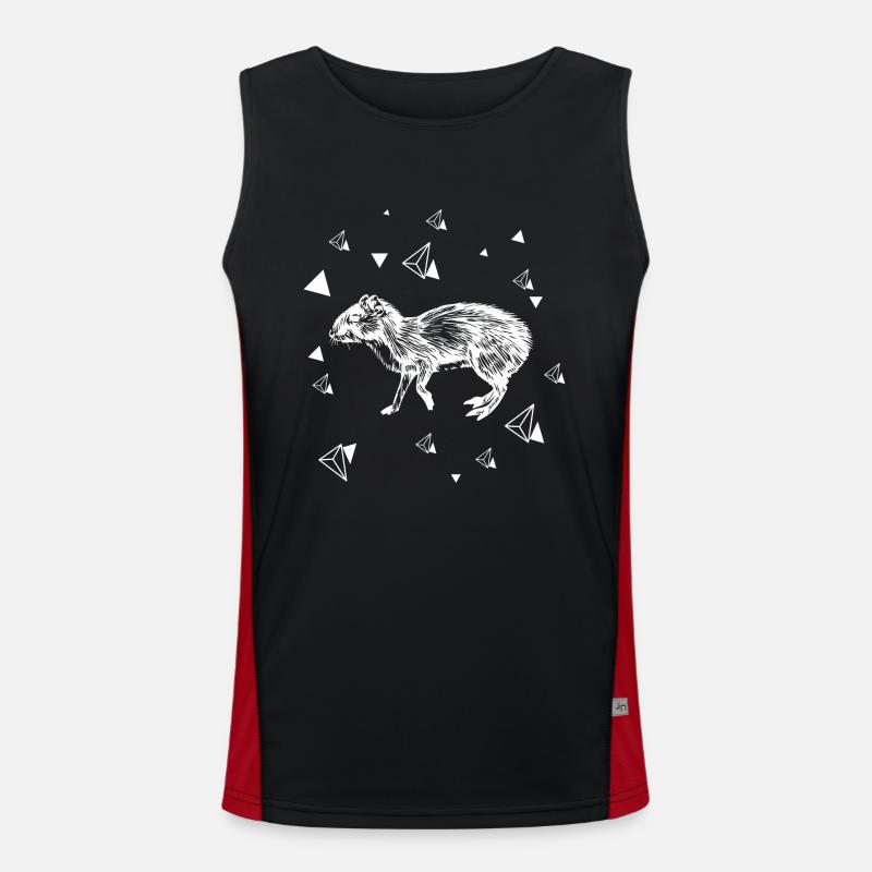 Rat - rodent Men's Functional Contrast Tank Top 