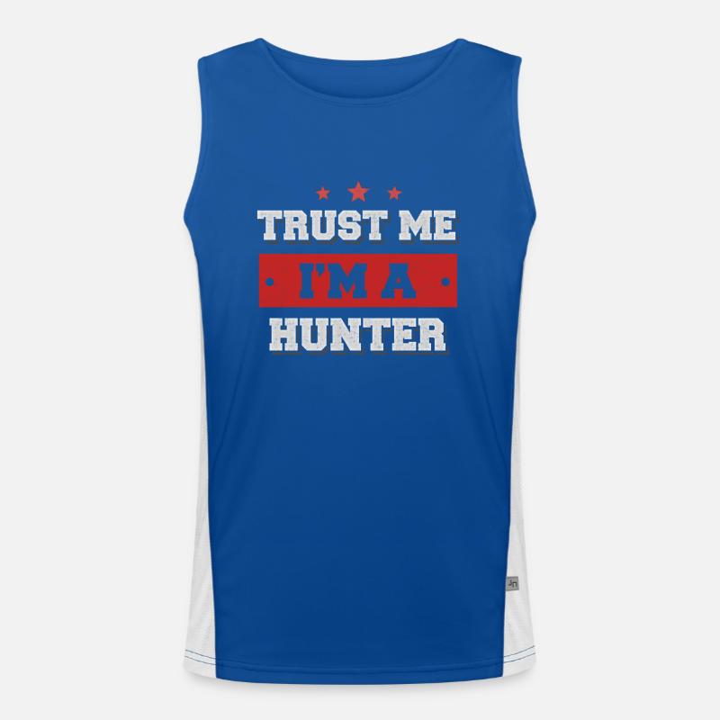 Trust me I am a Hunter! Men's Functional Contrast Tank Top 