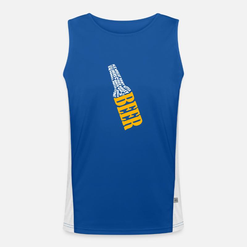 Bier König der Getränke Funktionelles Kontrast-Tank Top für Männer 