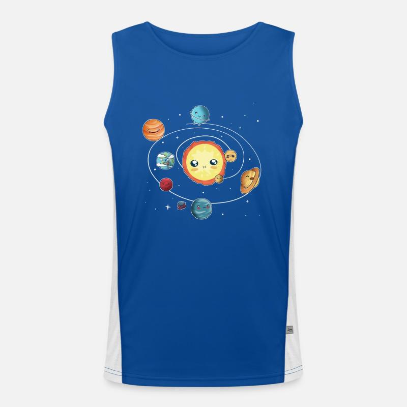 the solar system Men's Functional Contrast Tank Top 