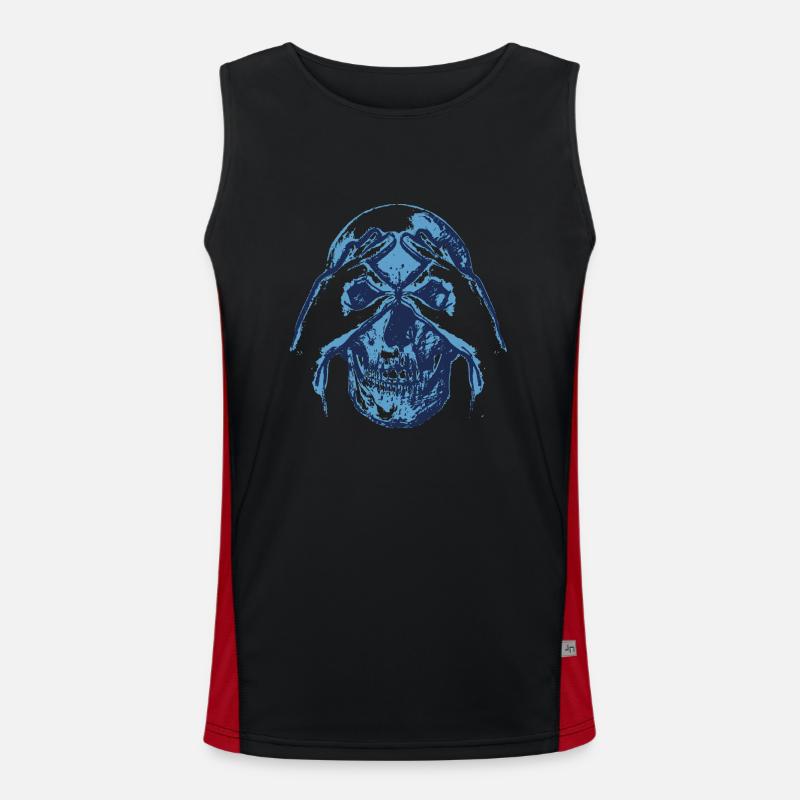Skull - Cuckoo - Gift Men's Functional Contrast Tank Top 