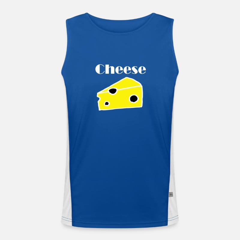 Cheese Käse Funktionelles Kontrast-Tank Top für Männer 