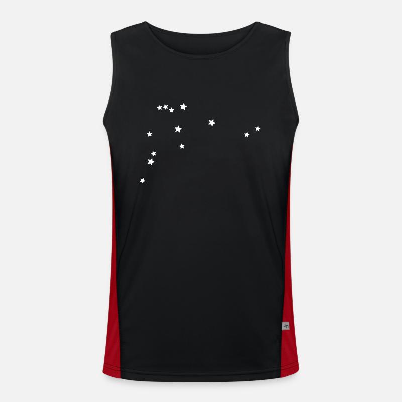 Sternbild Wassermann Funktionelles Kontrast-Tank Top für Männer 