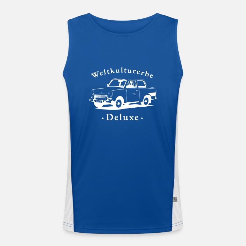 Trabi_WEISS Funktionelles Kontrast-Tank Top für Männer 