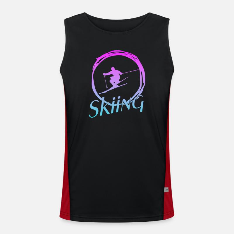 SKIING Funktionelles Kontrast-Tank Top für Männer 