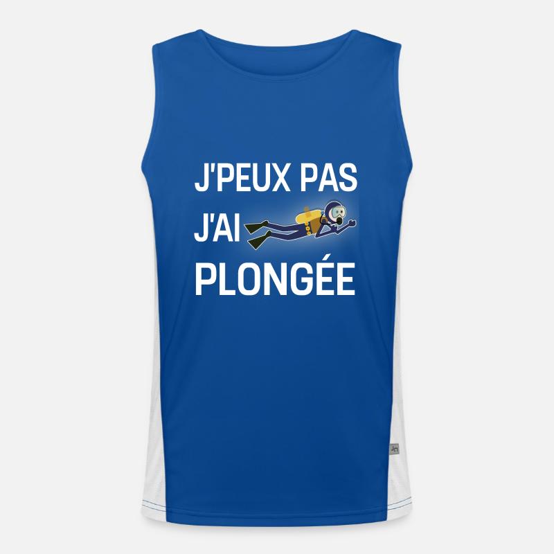 Je peux pas j'ai plongée Débardeur respirant contrasté Homme 