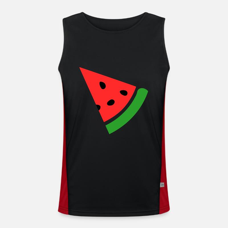Melon pastèque Débardeur respirant contrasté Homme 