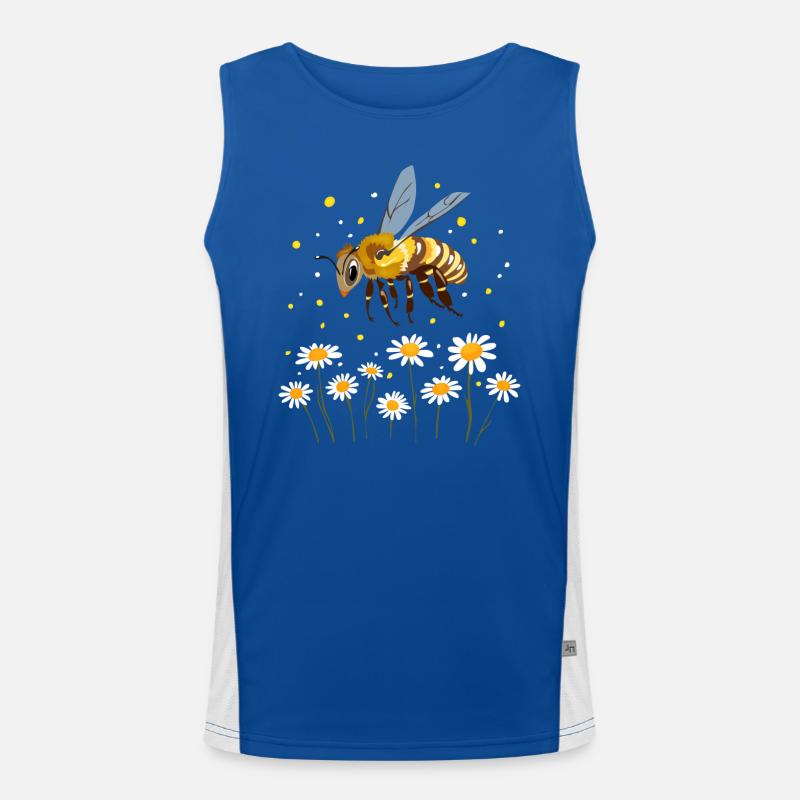 Kleine Biene Funktionelles Kontrast-Tank Top für Männer 