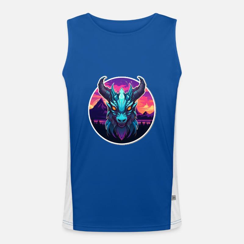 Chinesischer Drache, Dragon Funktionelles Kontrast-Tank Top für Männer 