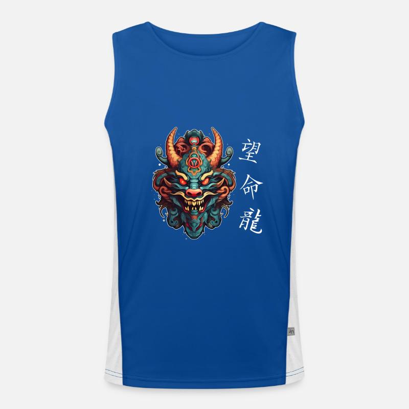 Chinesischer Drache, Dragon Funktionelles Kontrast-Tank Top für Männer 