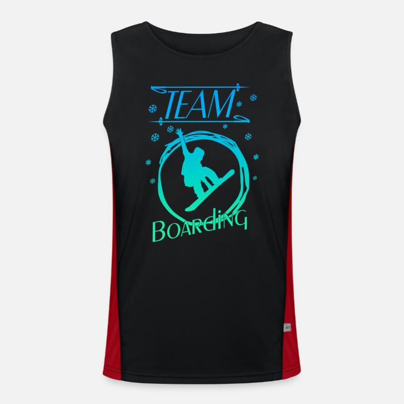 boarden boarding Funktionelles Kontrast-Tank Top für Männer 
