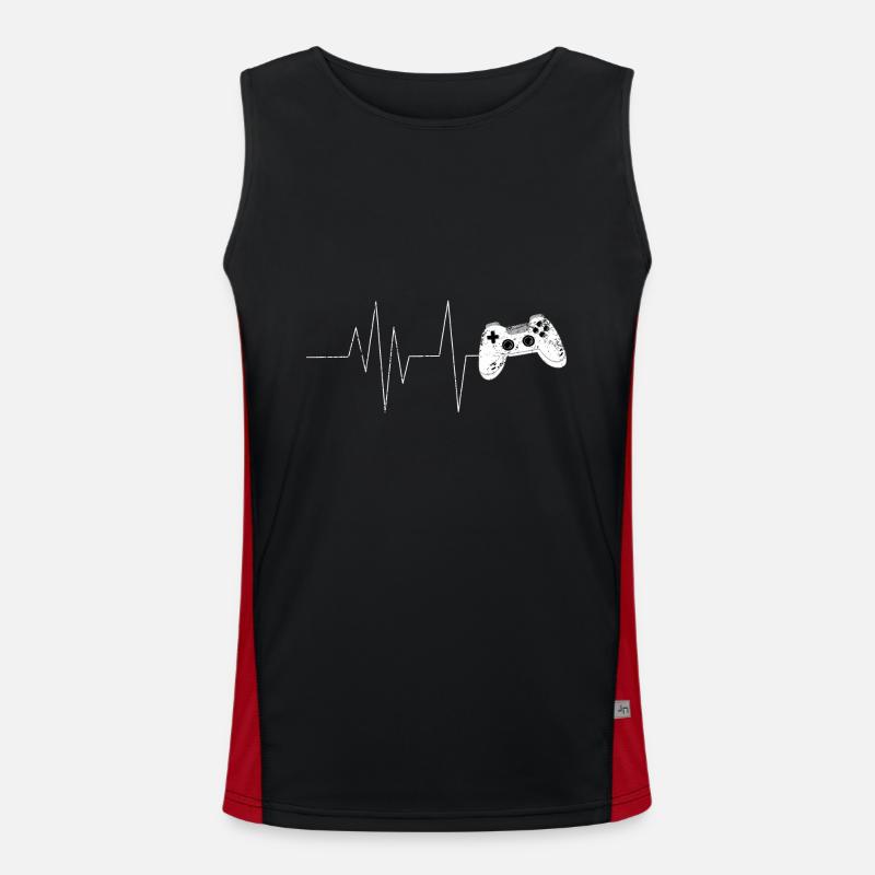 Gaming Retro Geschenkidee Funktionelles Kontrast-Tank Top für Männer 