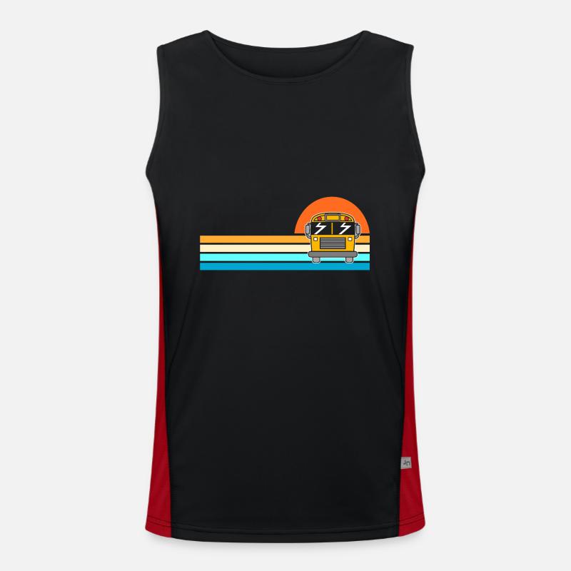 Schulbusfahrer Schulbus Funktionelles Kontrast-Tank Top für Männer 