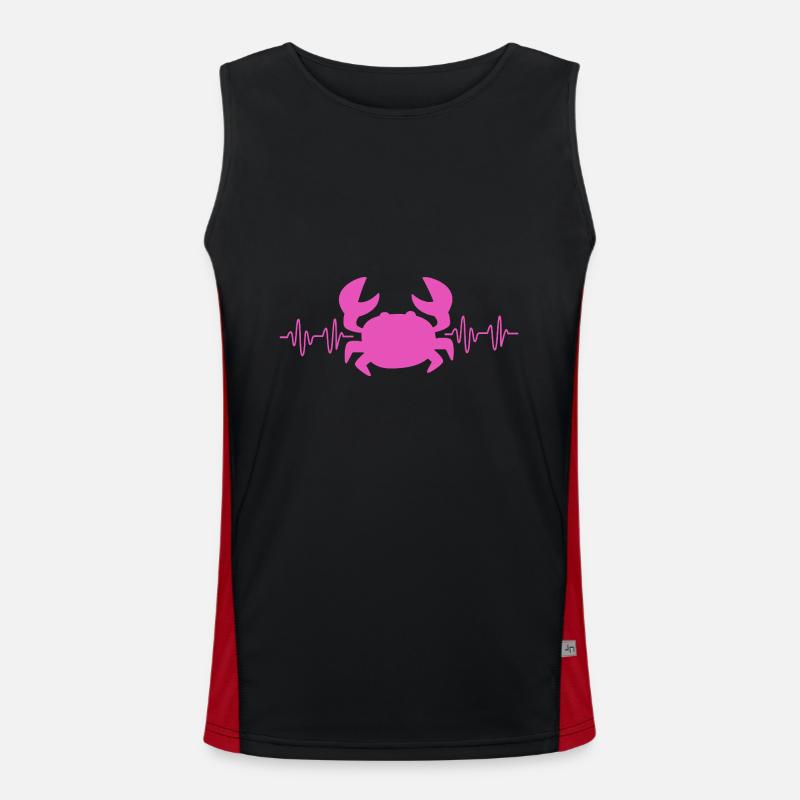Krabbe Funktionelles Kontrast-Tank Top für Männer 