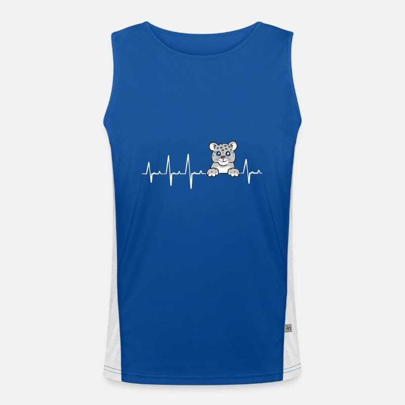 Snow leopard Men's Functional Contrast Tank Top 