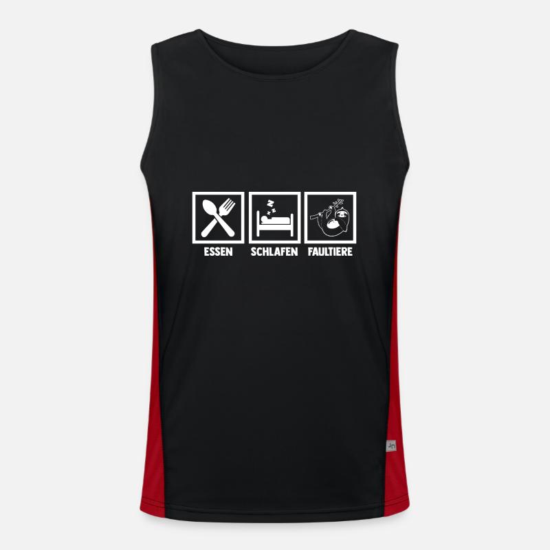Faultier Funktionelles Kontrast-Tank Top für Männer 