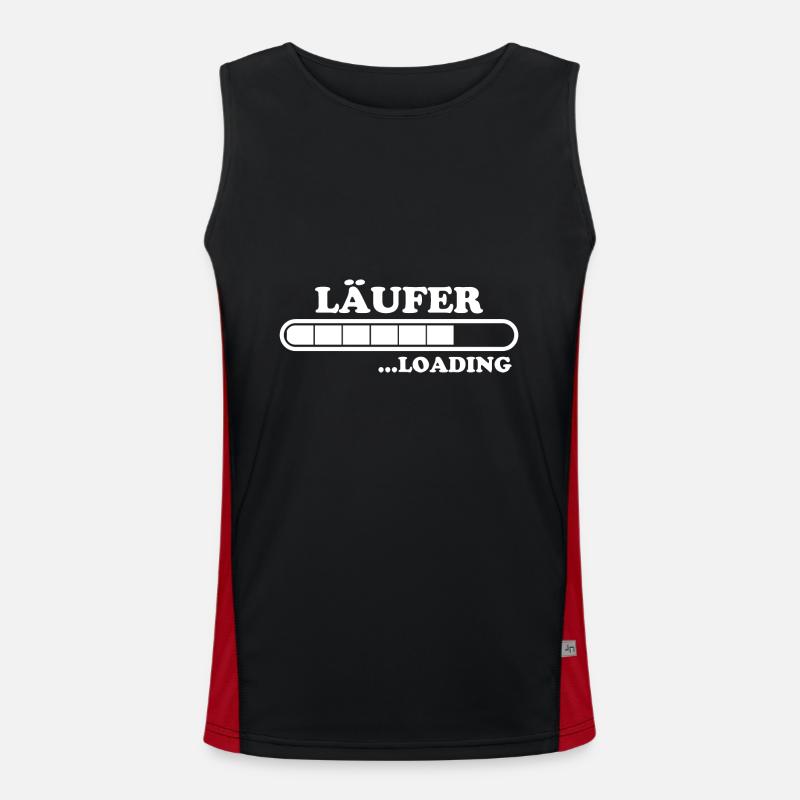 Läufer Spruch Fun Laufen Lustiges Läufer Geschenk Funktionelles Kontrast-Tank Top für Männer 