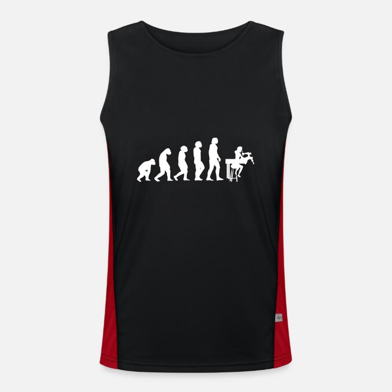 Closer Evolution Seamstress - Men's Functional Contrast Tank Top  - black/red